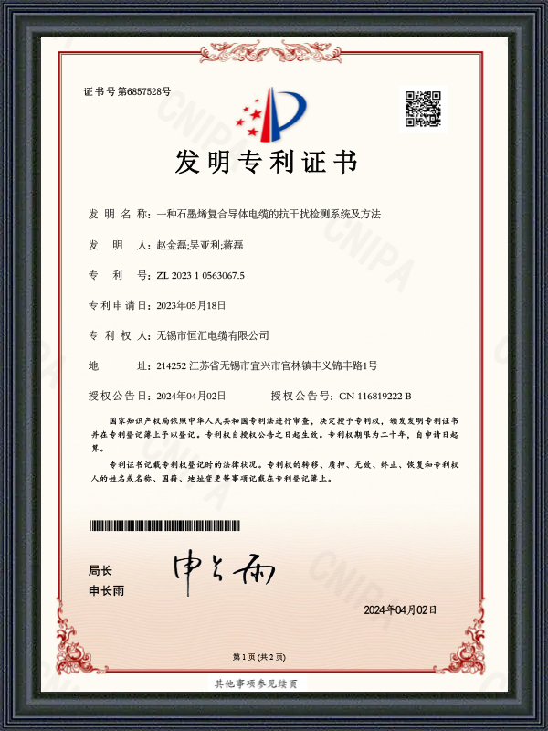 Patent Certificate